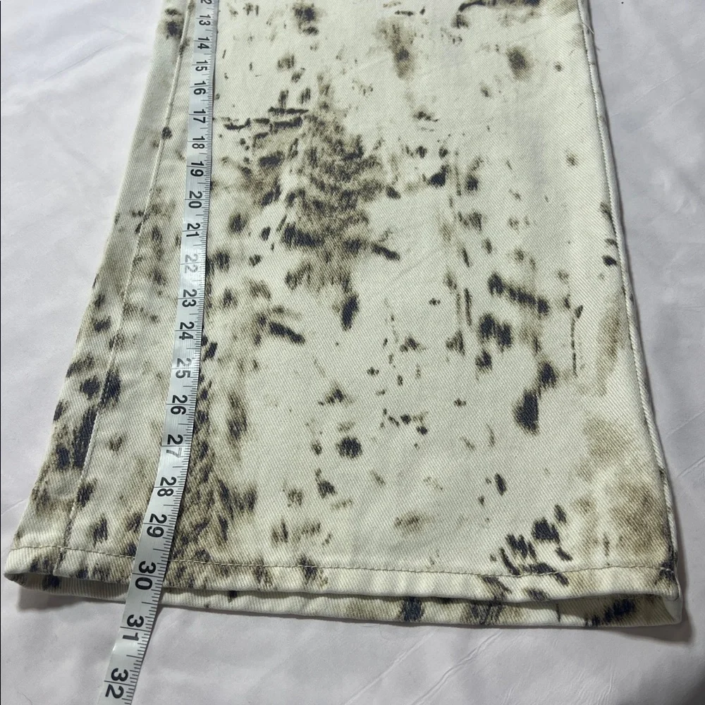 Refrain wide leg print jeans size 7 NWT - Picture 5 of 10